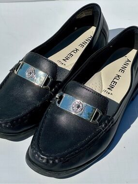 Anne Klein iFlex Black Comfort Loafers Women’s 7M